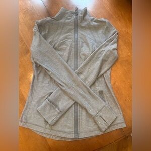 Lululemon Athletica Light Gray Zip-Up Jacket